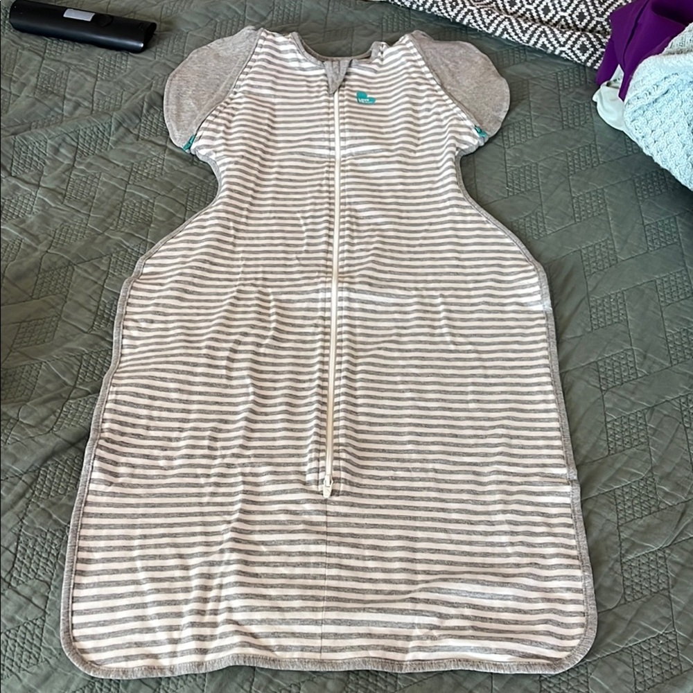 Love to Dream Gray Sleep Sack Pajamas with Cozy Cocoon Design